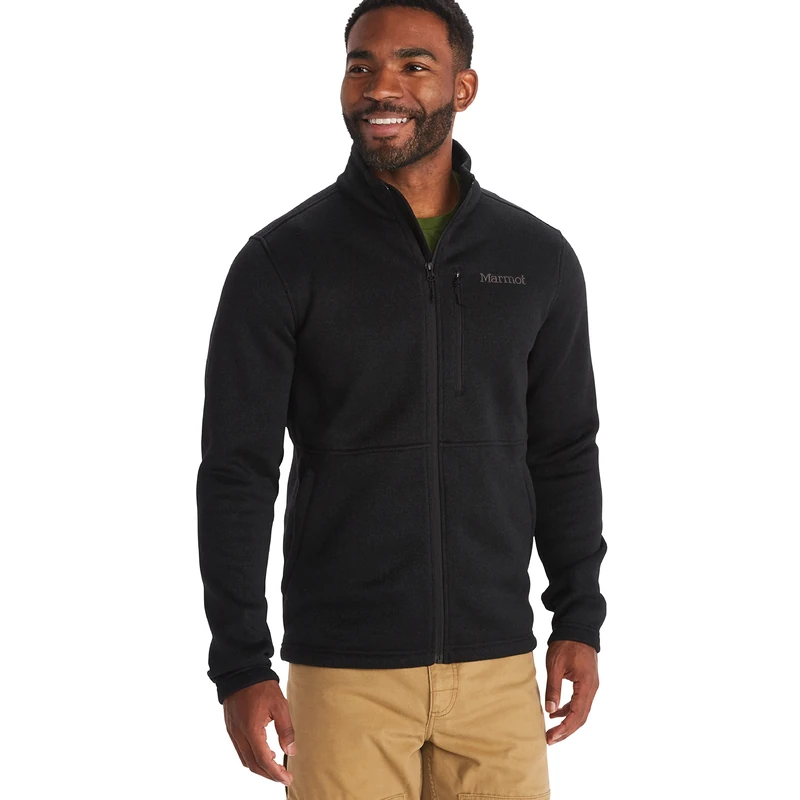 Marmot Men's Drop Line Jacket, Warm Fleece Jacket, Full Zip Jacket, Breathable, Wind Resistant Body Warmer