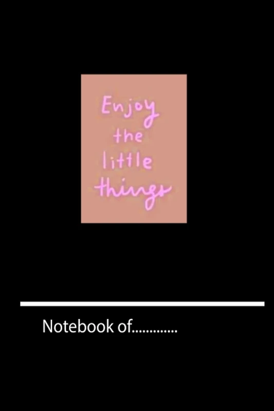 xkchgfiuyf435 enjou the little things -120 pages notebook for girl boy teen Weekly Meal Planner x
