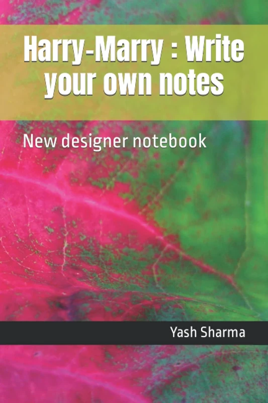Harry-Marry : Write your own notes: New designer notebook - Image 1