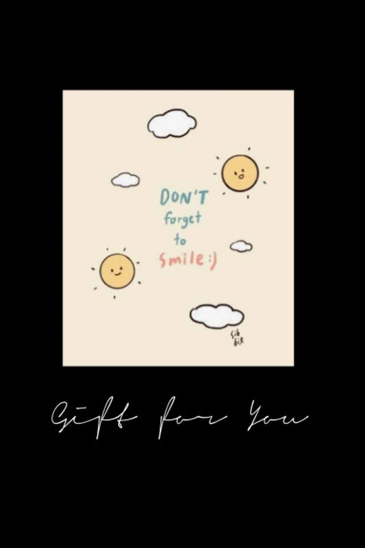 xkhcfr6489 dont forget to smile - 120pages notebook x