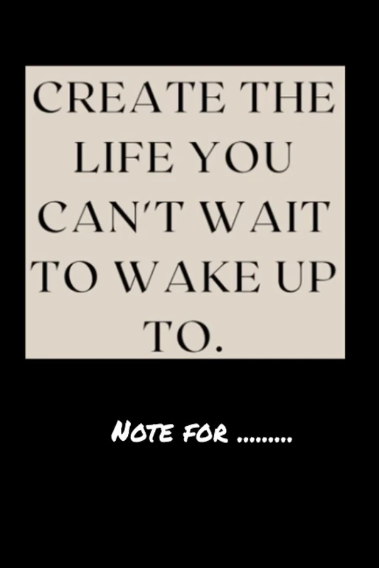 jykzdruiy658 create the life you cant wait to wake up to - 120 pages College Ruled Notebook Lined School Journal for girl boy teen