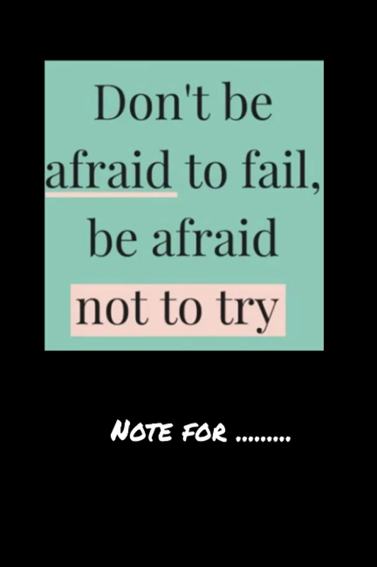 xhigur545 dont be afraid to fail be afraid not to try - 120 pages College Ruled Notebook Lined School Journal for girl boy teen