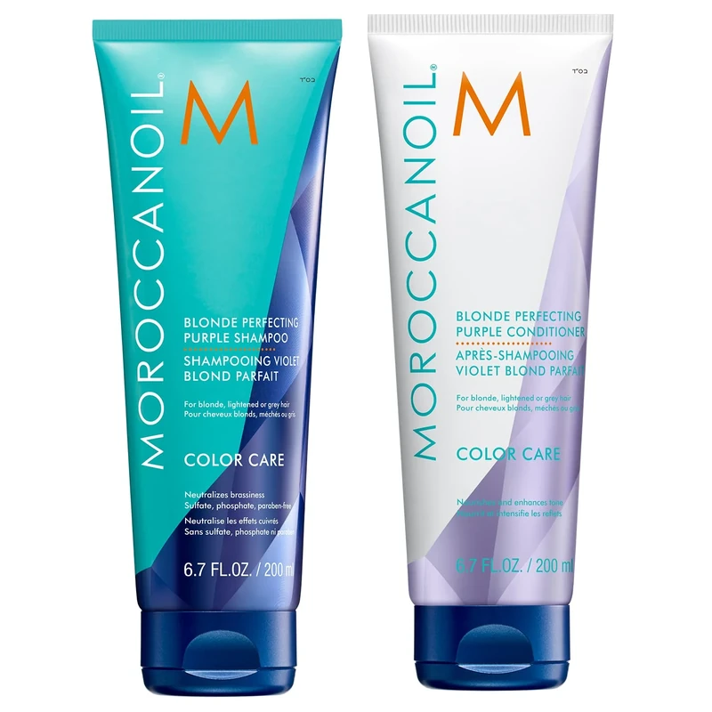 Moroccanoil Purple Shampoo and Conditioner, 200 ml