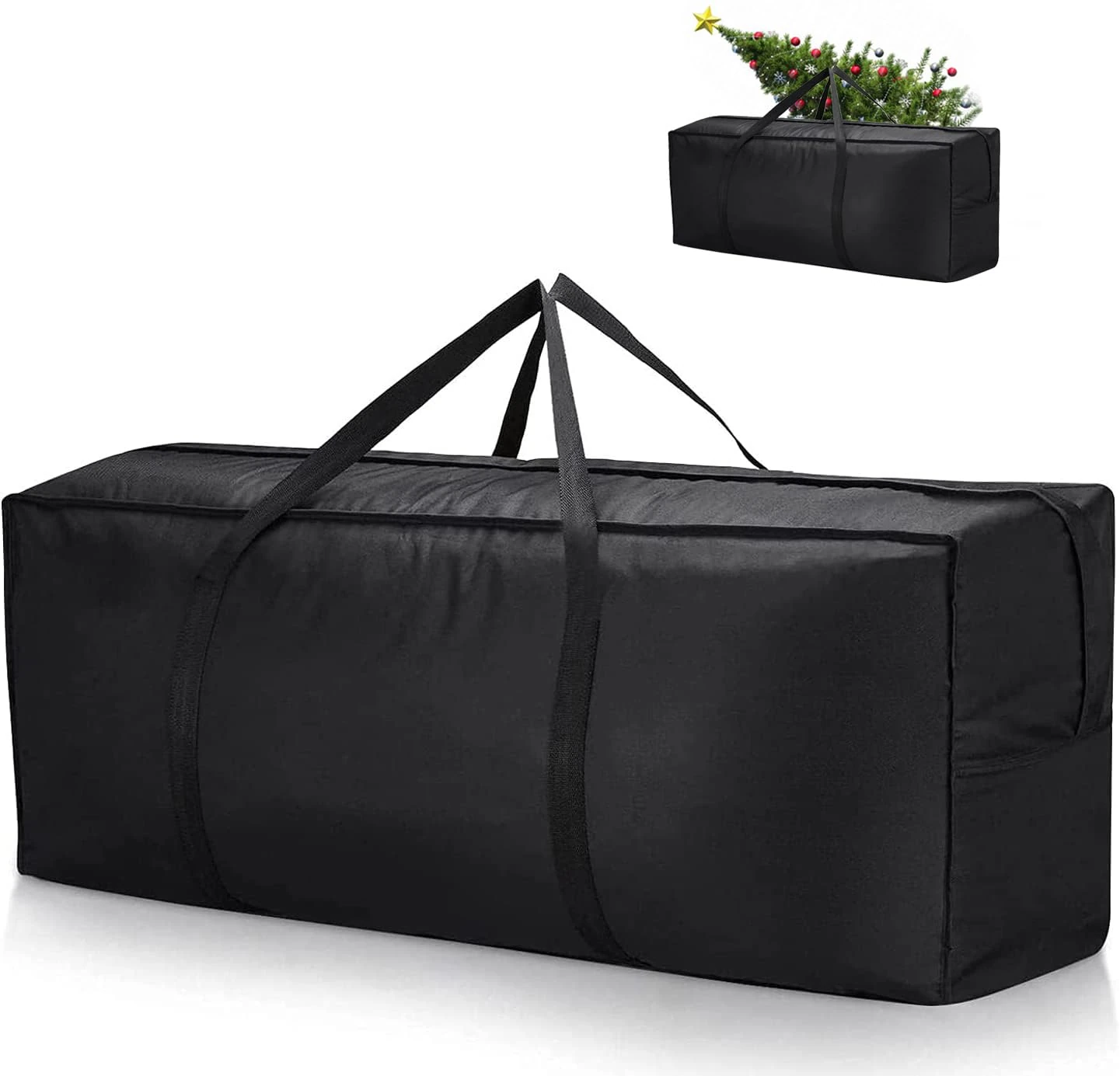 Kingling Garden Cushion Storage Bag, Waterproof Heavy Duty Outdoor Cushion Storage Bags for Garden Furniture Christmas Tree Bag - 173x76x51cm