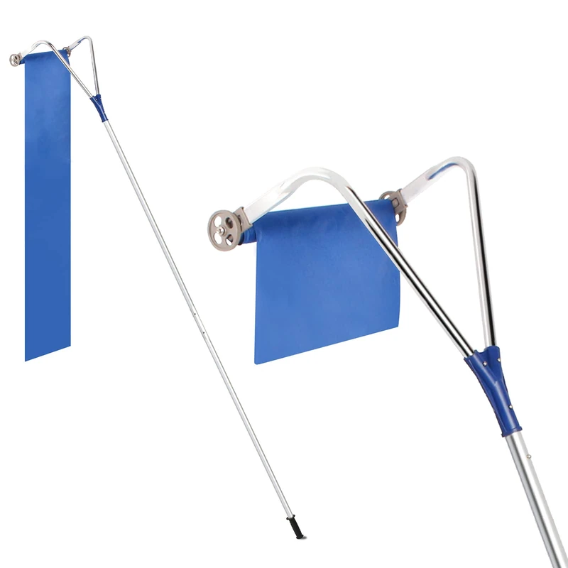Todeco Adjustable Extendable Snow Roof Rake for Snow Removal 170-650 cm, Oxford Fabric 450 x 42 cm, Light Weight to Effectively Remove Snow - Image 1