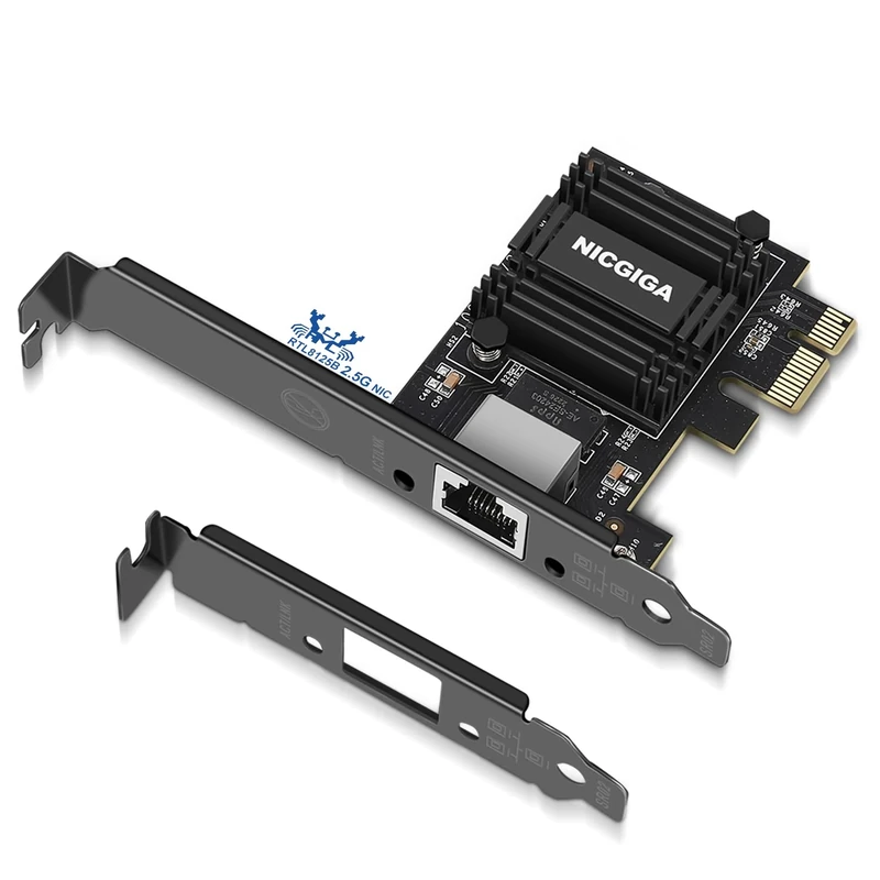 NICGIGA 2.5G Base-T PCIe Adapter - Realtek RTL8125B 2.5Gbps Ethernet
