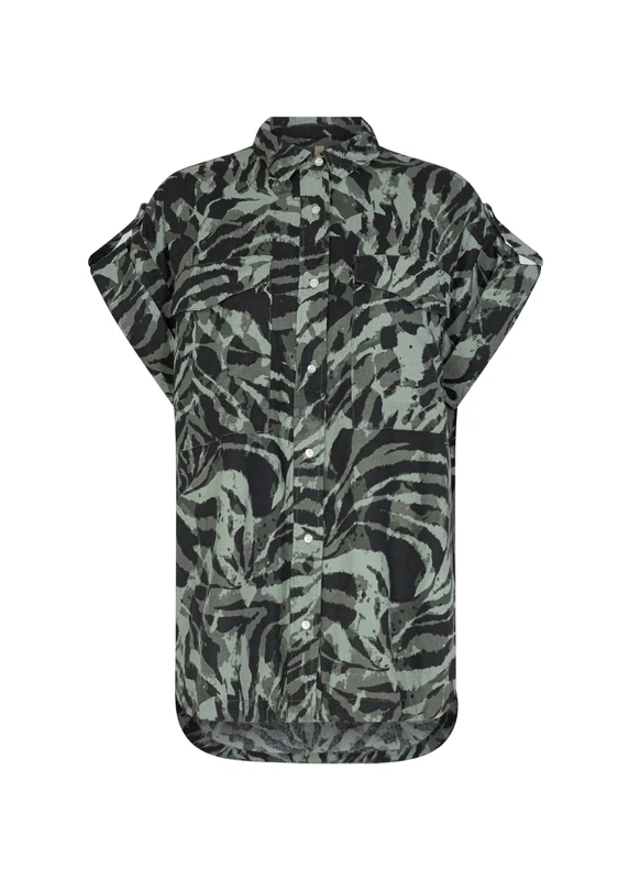 Soyaconcept Women's SC-Doris 2 Blouse, Shadow Green Combi, Small - Image 1