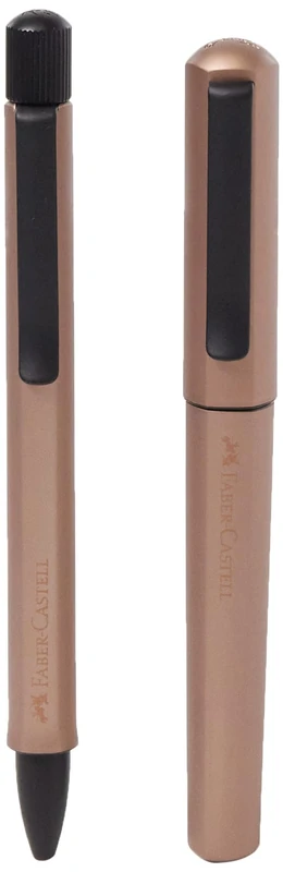 Faber-Castell Hexo Bronze 140589 Gift Set with Fountain Pen M and Twist Ballpoint Pen B
