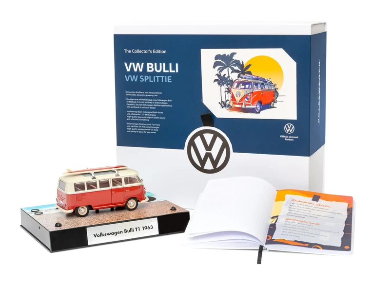 Franzis Collectors Edition Official VW BULLI T1 1:24 Scale Metal Plastic Bus Collectible Model Bus Adult Collectors Volkswagen Fans Unisex