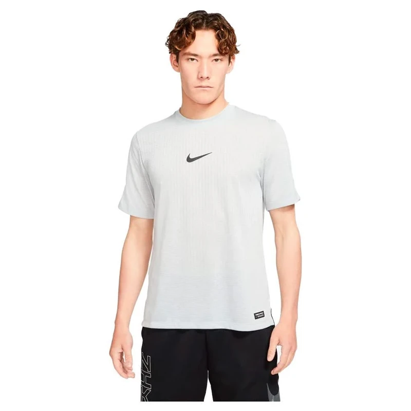 Nike Men's Np Dfadv NPC Ss T-Shirt, Grey (Light Smoke Grey/Black), S