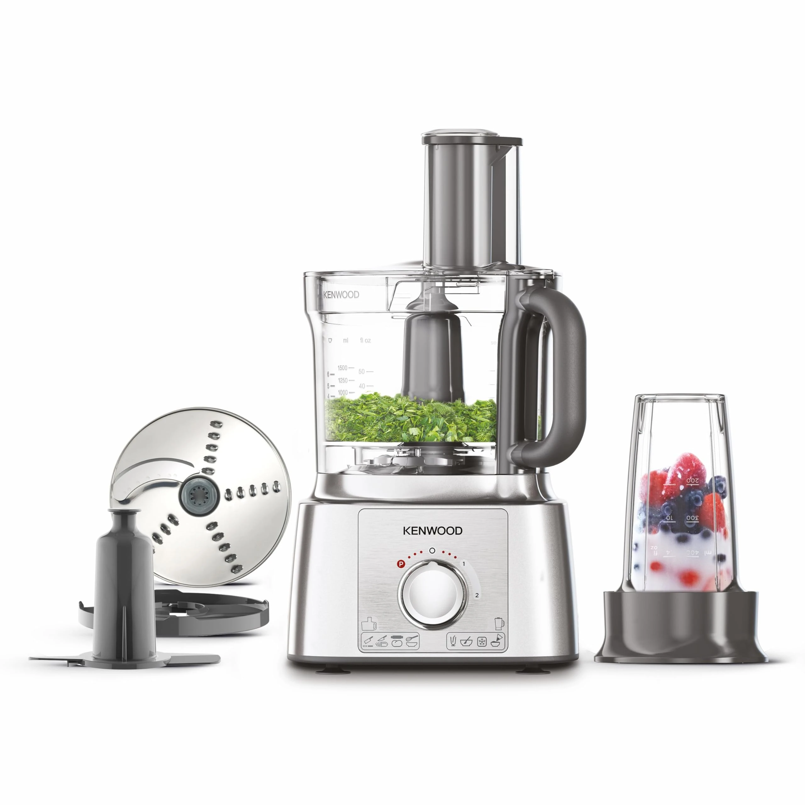 Kenwood FDP65.180SI 2 in 1 Food Processor Multipro Express, Silver