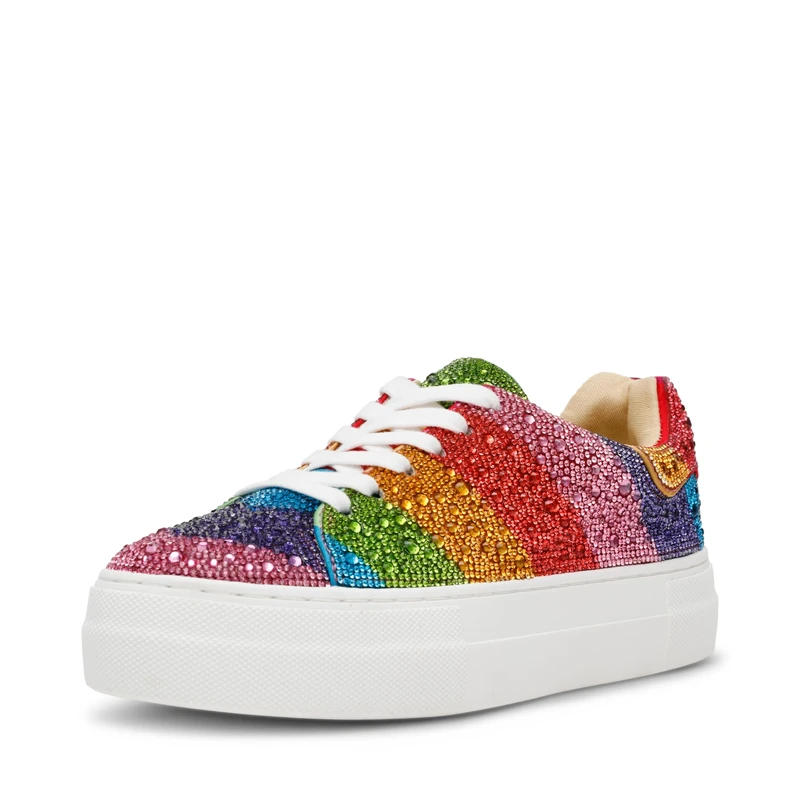 Betsey Johnson Women's Sidny Sneaker, Rainbow, 7.5