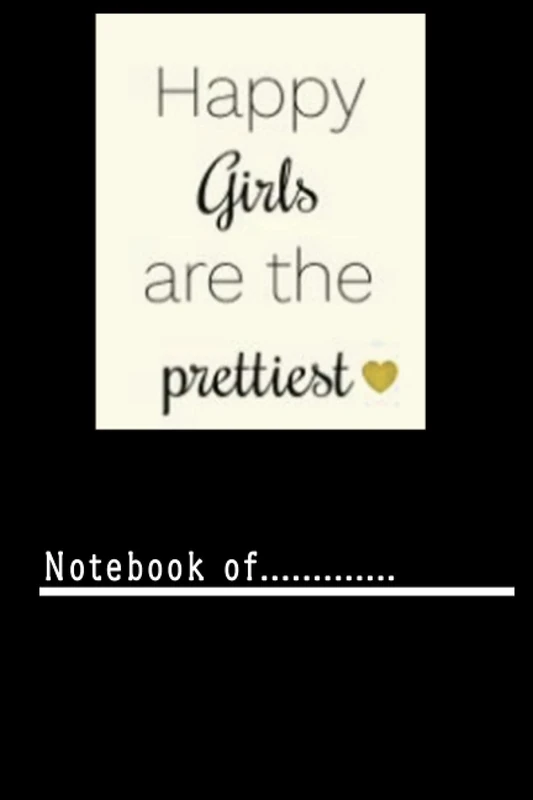 xkchgoiru58 happy girls are prettiest -120 pages Weekly Meal Planner notebook for girl boy teen x