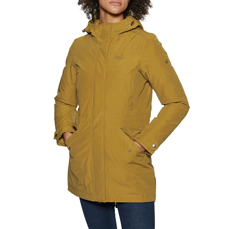 Jack Wolfskin Women's Wildwood Functional Jackets, Golden Amber, XL