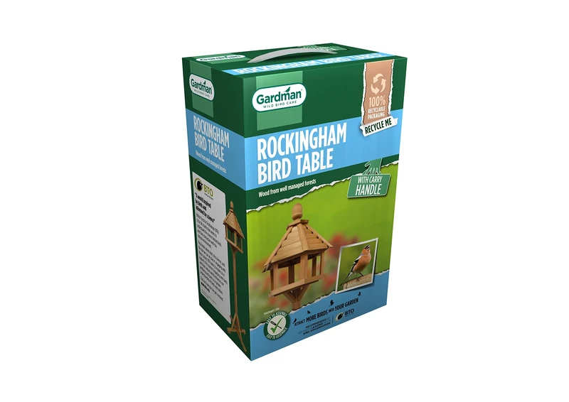 Gardman Rockingham Bird Table - FSC Wooden