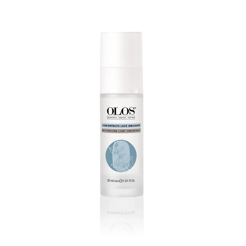 Olos Moisturizing Light Concentrate Serum, 1.01 oz - Facial Moisturizer Serum with Aloe Vera, Sweet Almond Oil - Brightening Face Serum for Dry Skin