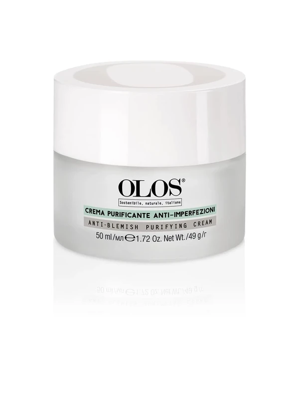 Olos Mattifying Rebalancing Cream, 1.7 oz - Face Cream for Oily Skin - Controls Sebum Production, Improves Skin Texture - Non-Clogging Makeup Primer
