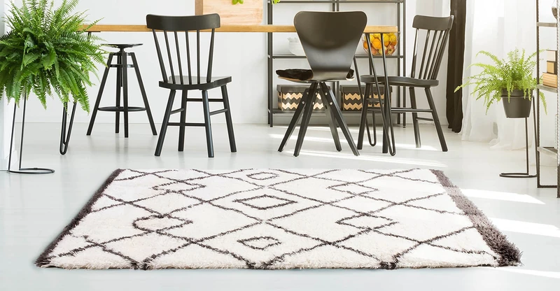 INTEMPORA LES IDEES DECO SONT LA! mat, PP, White and Grey, 150cm x 200cm - Image 1