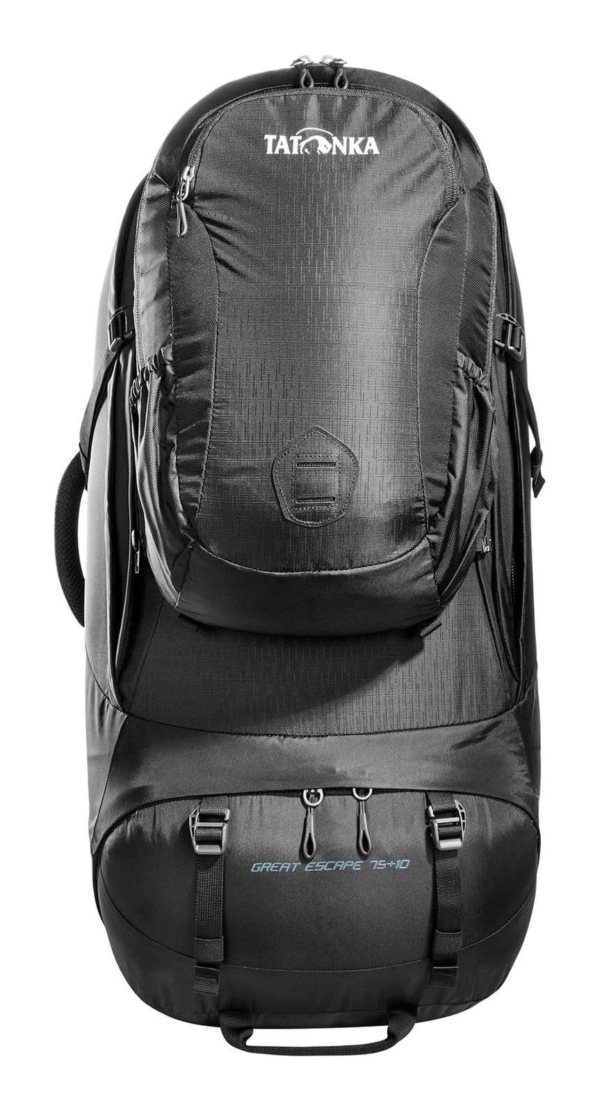 Tatonka Unisex-Adult Escape 75+10 Travel Backpack, Black, 10l