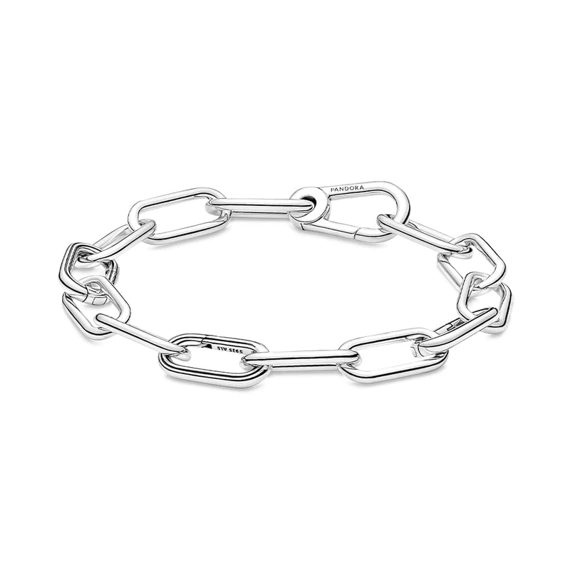 PANDORA ME Link Chain Bracelet In Sterling Silver For Medallion Charms, Size 15, No Box