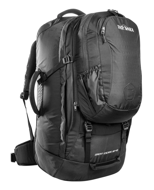 Tatonka Escape 60+10 Travel Backpack, Black, 10l