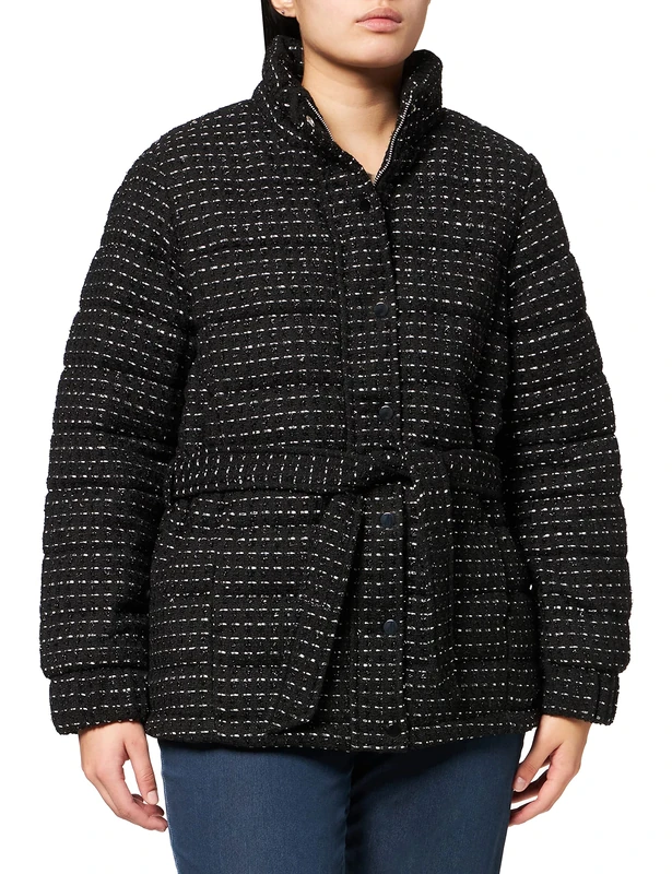 Naf Naf Women's BUBELLA, Noir/Blanc MOTI, Large