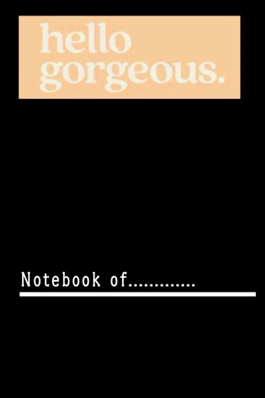 xkchfiour25 hello gorgeous -120 pages Weekly Meal Planner notebook for girl boy teen x