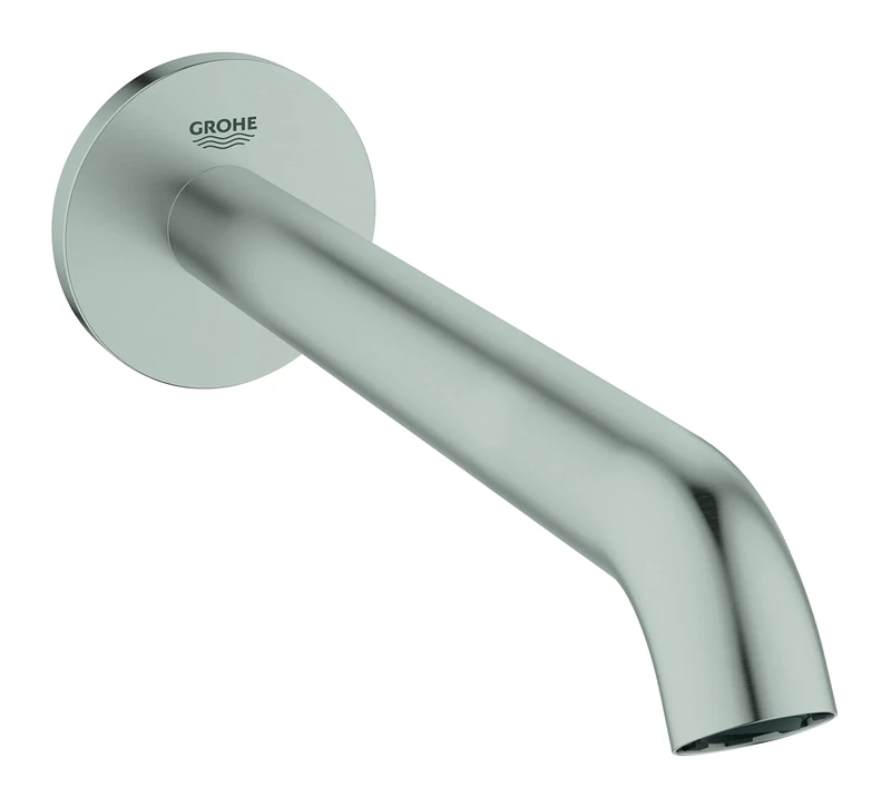 GROHE Essence Wall Mounted Bath Spout (Male Thread 1/2 Inch, Projection 221 mm), Supersteel, 13449DC1