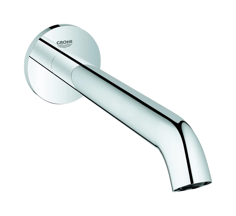 GROHE Essence Wall Mounted Bath Spout (Male Thread 1/2 Inch, Projection 221 mm), Chrome, 13449001