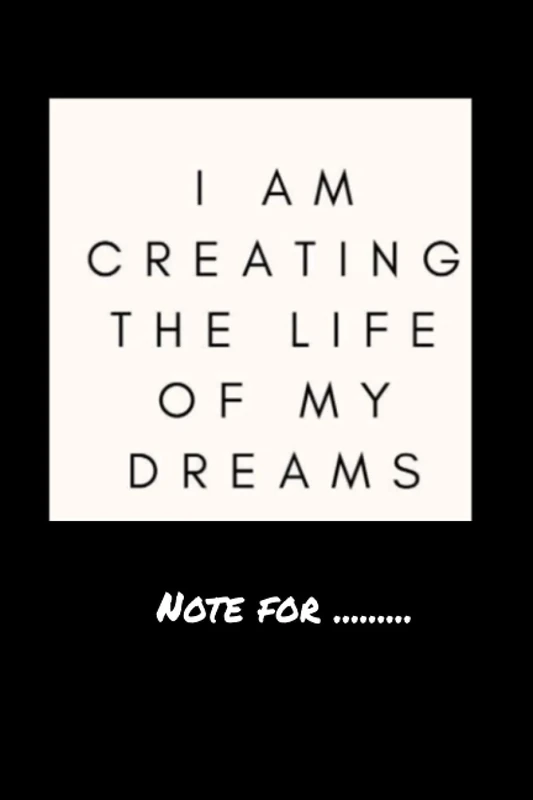 kxjchgfiutr45 i am creating the life of my dreams - 120 pages College Ruled Notebook Lined School Journal for girl boy teen