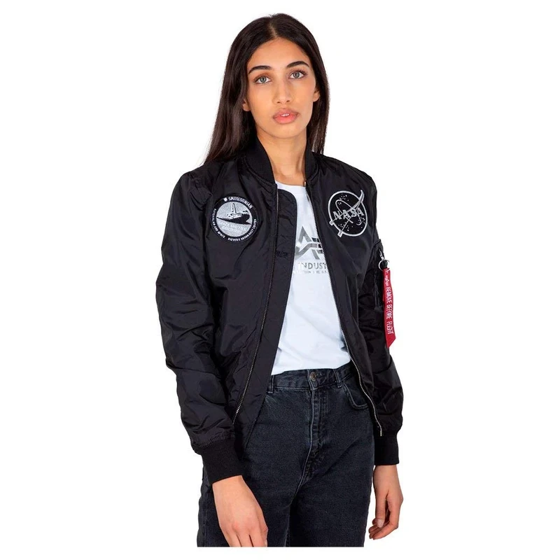 Alpha Industries Women's MA-1 TT NASA Reversible Wmn Jackets, Black, S