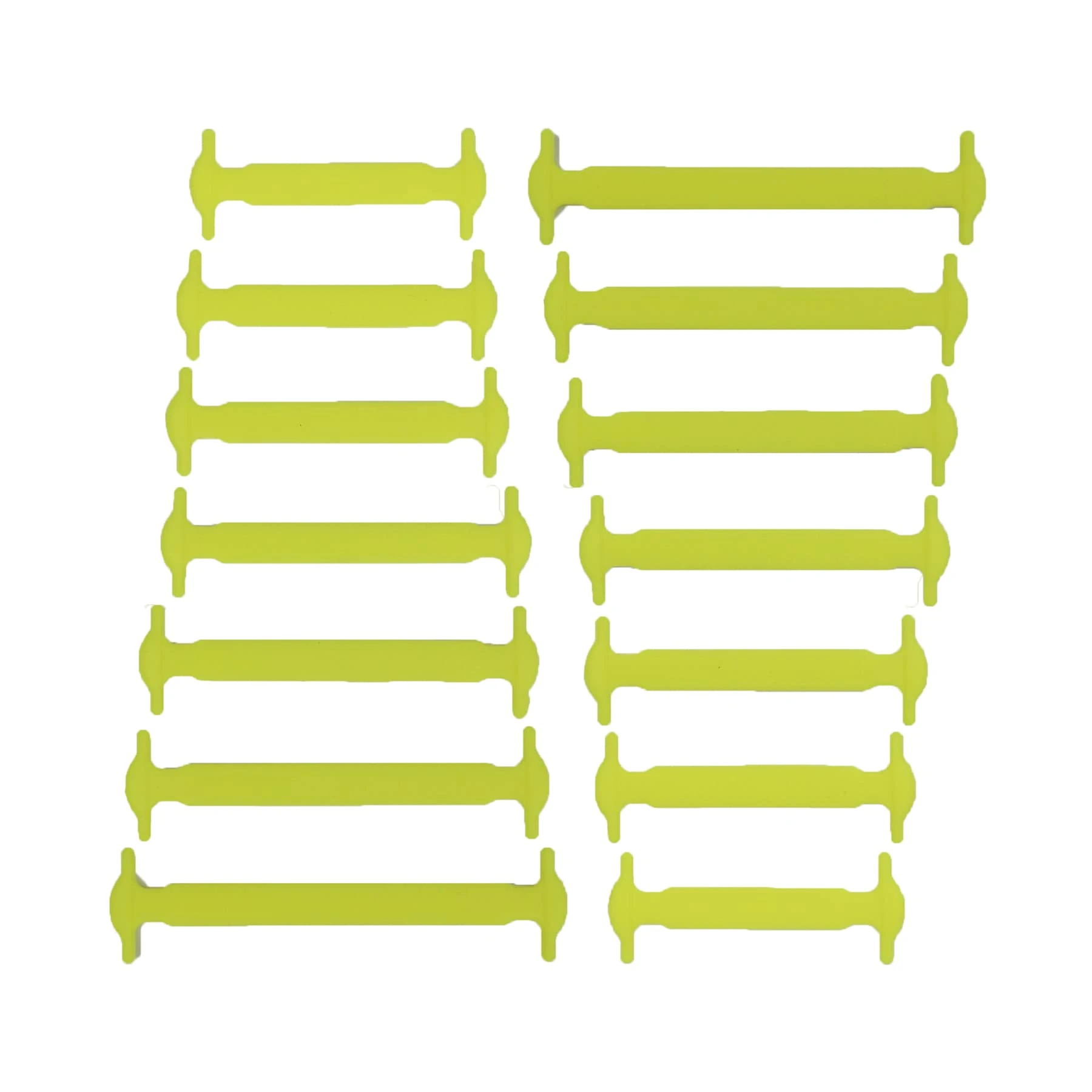 CCSOFTIME No Tie Trainers Laces for Adult & Kids - Elastic Flat Yellow Tieless Stretchy Laces for Converse Sneakers Boots - Waterproof Adult