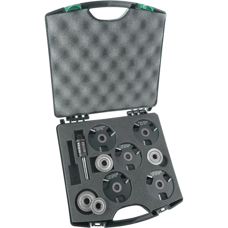 ENT 09070 10-Piece disc Groove Cutter Set HW 2-3-4-5-6 mm Ø 47.6 mm Z3 incl. Ball Bearing