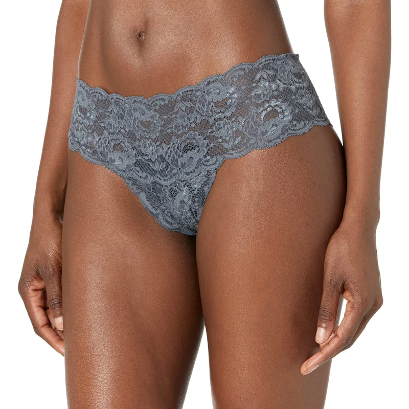 Cosabella Women's Say Never Comfie Thong Panties, Anthracite, M-L