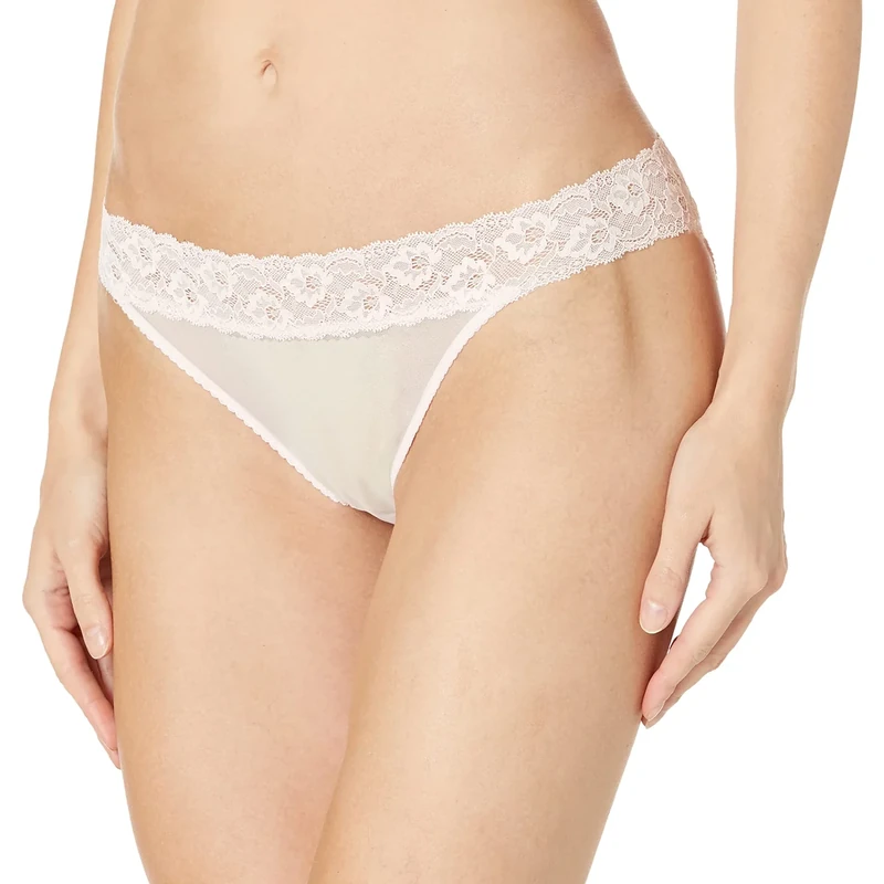 Cosabella Women's Forever Low Rise Bikini Style Underwear, Pink Lilly, Large