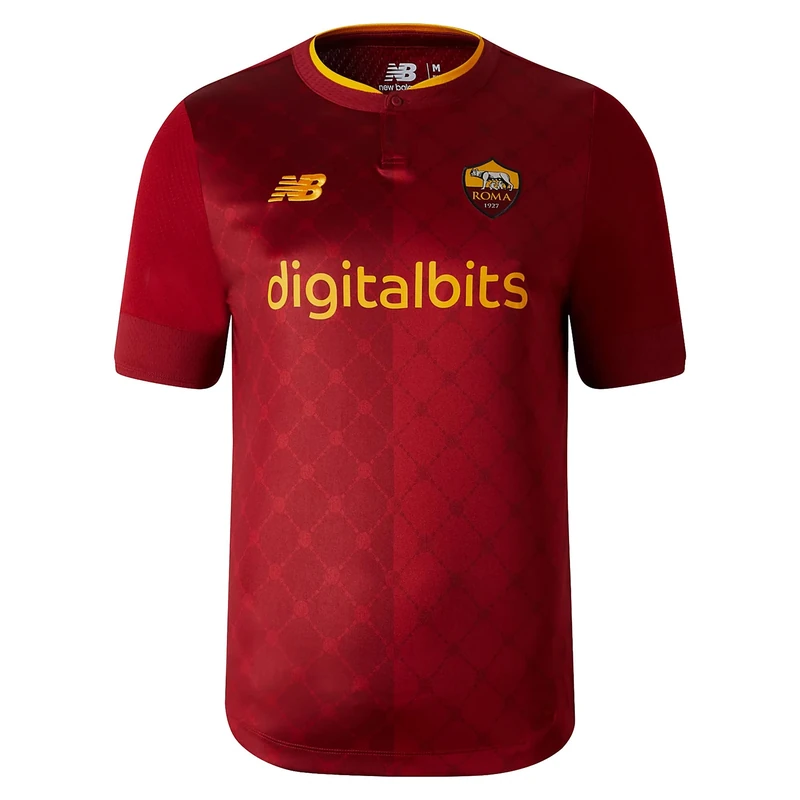 AS Roma 2022/23 Season Short Sleeve Jersey - Home, Men, Home, L