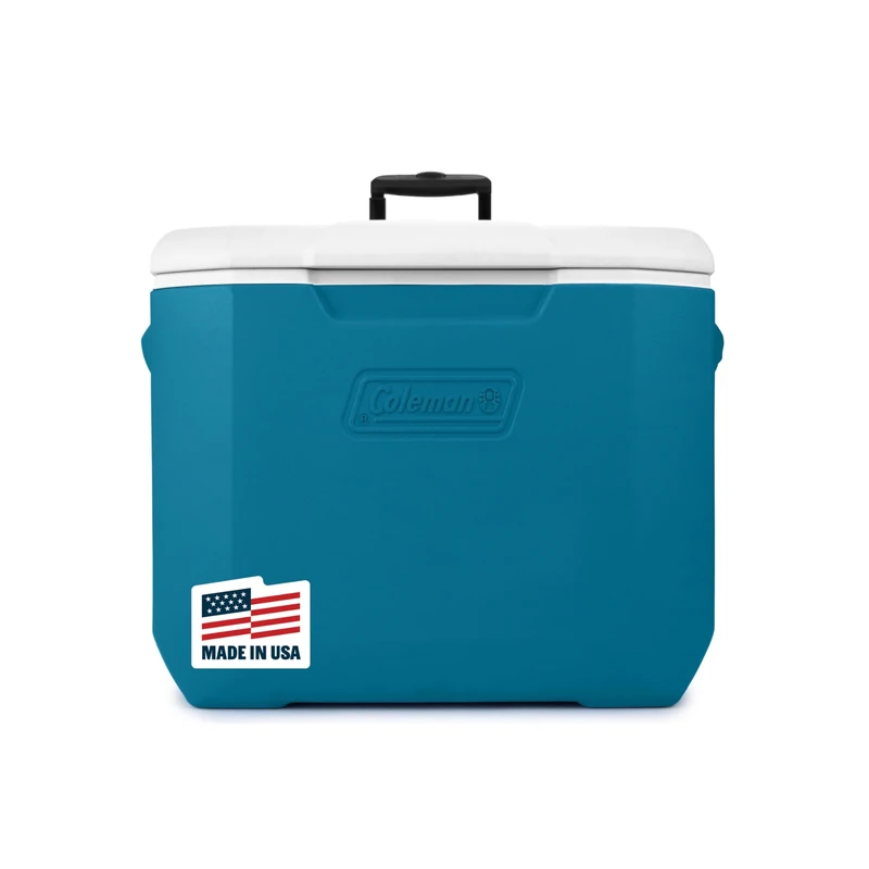 Coleman Chiller Series 60qt Wheeled Insulated Portable Cooler, Ice Retention Hard Cooler with Heavy Duty Wheels and Handle - Image 1