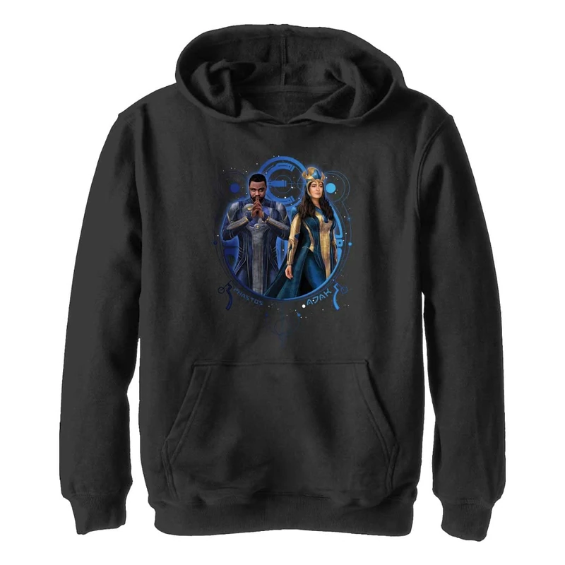 Marvel Boy's Phastos Ajak Duo Hoodie, Black, M