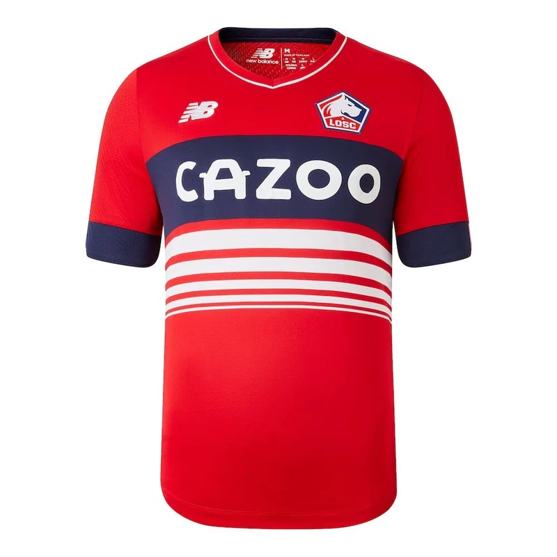 Lille OSC 2022/23 Season Short Sleeve Jersey - Home, Men, Home, L