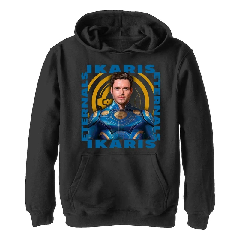Marvel Boy's Die Ewigen-Ikaris Hero Box Hoodie, Black, S