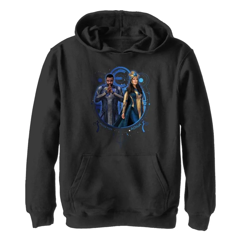 Marvel Boy's Phastos Ajak Duo Hoodie, Black, XL