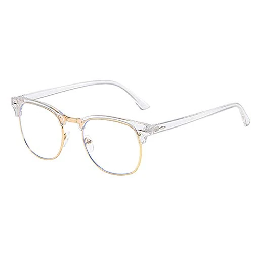 Blue Light Blocking Glasses Computer Reading Glasses Retro Eyeglasses Frame Anti UV Transparent Lens Anti Eye Fatigue Lightweight Fashion Professional Unisex for Smartphone Screens Computer TV