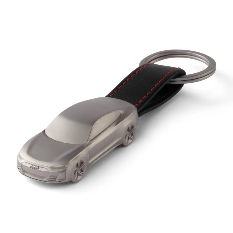 Audi E-tron GT 3182100100 Key Ring Sculpture Stainless Steel Miniature Black/Silver