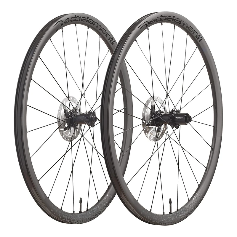 Deda Elementi Gera Gravel Carbon Wheelset, Polish On Black (PoB), Campagnolo N3W Freehub