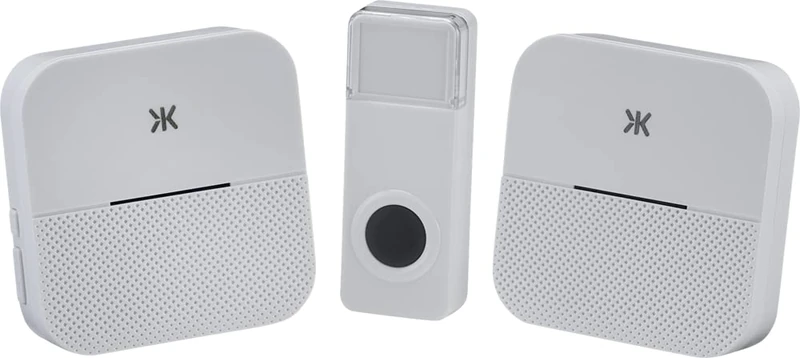 Knightsbridge - Wireless Plug in Dual Receiver Door Chime System - White