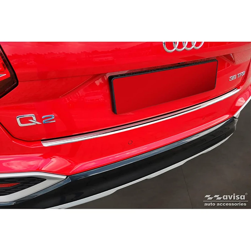 Avisa Stainless Steel Rear bumper protector compatible with Audi Q2 Facelift 2020-
