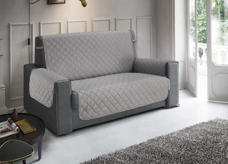 Waterproof Quilted Sofa Cover Imperial Python Pattern (Grey, 4 seats)