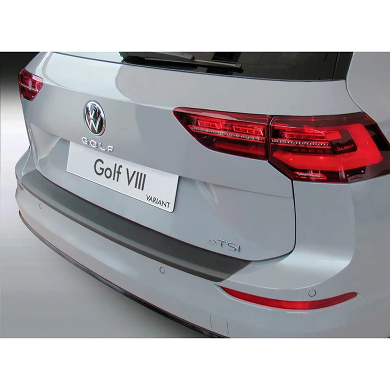 RGM ABS Rear bumper protector compatible with Volkswagen Golf VIII (CD) Variant 2020- incl. GTI & R Black