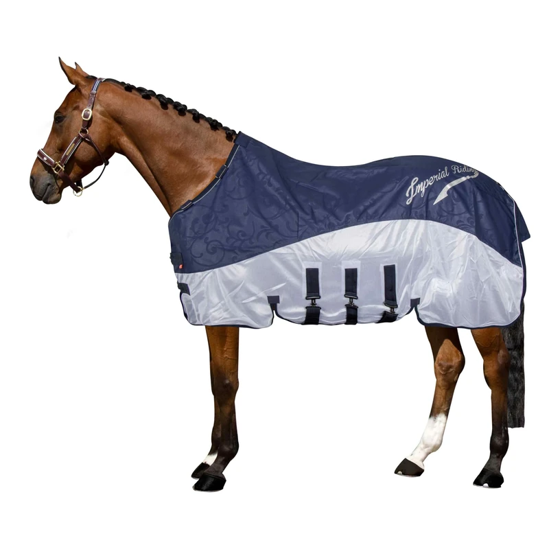 Imperial Riding IRHSuper-Dry Rain & Fly Blanket, Navy, 175