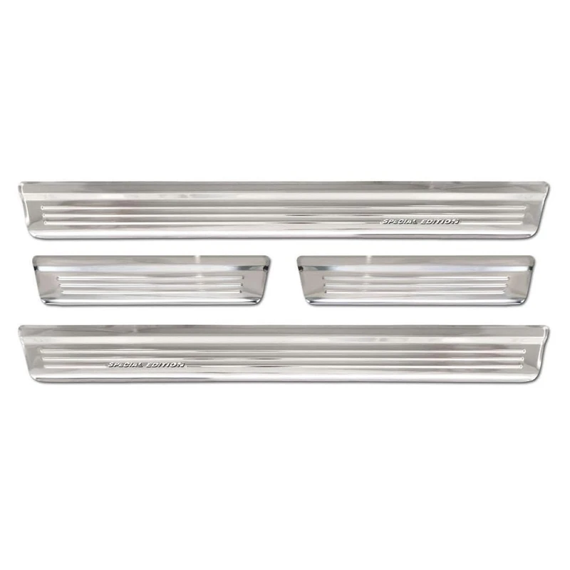 Avisa Silver Inox door sill protectors compatible with Nissan Qashqai III 2021- - 'Special Edition' - 4-pieces